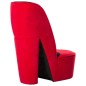 vidaXL Sillón con forma de zapato de tacón terciopelo rojo vidaXL Sillón con forma de zapato de tacón terciopelo rojo