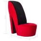 vidaXL Sillón con forma de zapato de tacón terciopelo rojo vidaXL Sillón con forma de zapato de tacón terciopelo rojo