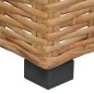 vidaXL Sofá de esquina con cojines ratán natural vidaXL Sofá de esquina con cojines ratán natural