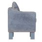 vidaXL Sillón con diseño de cubo cuero auténtico gris vidaXL Sillón con diseño de cubo cuero auténtico gris