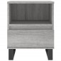 vidaXL Mesita de noche 2 uds madera ingeniería gris Sonoma 40x35x50 cm vidaXL Mesita de noche 2 uds madera ingeniería gris Sonoma 40x35x50 cm