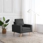 vidaXL Sillón de tela gris oscuro vidaXL Sillón de tela gris oscuro