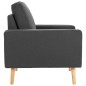 vidaXL Sillón de tela gris oscuro vidaXL Sillón de tela gris oscuro