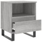 vidaXL Mesita de noche 2 uds madera ingeniería gris Sonoma 40x35x50 cm vidaXL Mesita de noche 2 uds madera ingeniería gris Sonoma 40x35x50 cm