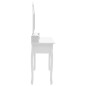 vidaXL Set de tocador y taburete madera paulownia blanco 100x40x146cm vidaXL Set de tocador y taburete madera paulownia blanco 100x40x146cm