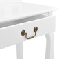 vidaXL Tocador y taburete madera paulownia y MDF blanco 65x36x128 cm vidaXL Tocador y taburete madera paulownia y MDF blanco 65x36x128 cm