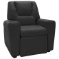 vidaXL Sillón reclinable para niños cuero sintético negro vidaXL Sillón reclinable para niños cuero sintético negro