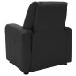 vidaXL Sillón reclinable para niños cuero sintético negro vidaXL Sillón reclinable para niños cuero sintético negro