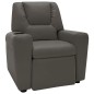 vidaXL Sillón reclinable para niños cuero sintético gris antracita vidaXL Sillón reclinable para niños cuero sintético gris antracita