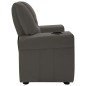 vidaXL Sillón reclinable para niños cuero sintético gris antracita vidaXL Sillón reclinable para niños cuero sintético gris antracita