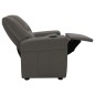 vidaXL Sillón reclinable para niños cuero sintético gris antracita vidaXL Sillón reclinable para niños cuero sintético gris antracita