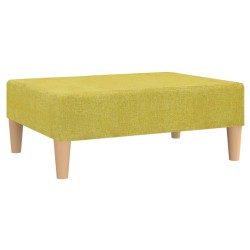 vidaXL Reposapiés de tela verde 78x56x32 cm