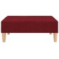 vidaXL Reposapiés de tela rojo vino tinto 78x56x32 cm vidaXL Reposapiés de tela rojo vino tinto 78x56x32 cm