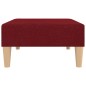 vidaXL Reposapiés de tela rojo vino tinto 78x56x32 cm vidaXL Reposapiés de tela rojo vino tinto 78x56x32 cm