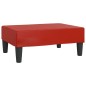 vidaXL Reposapiés de cuero sintético rojo vino tinto 78x56x32 cm vidaXL Reposapiés de cuero sintético rojo vino tinto 78x56x32 cm
