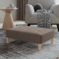 vidaXL Reposapiés de tela gris taupe 78x56x32 cm vidaXL Reposapiés de tela gris taupe 78x56x32 cm