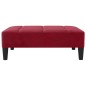 vidaXL Reposapiés de terciopelo rojo vino tinto 78x56x32 cm vidaXL Reposapiés de terciopelo rojo vino tinto 78x56x32 cm
