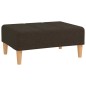 vidaXL Reposapiés de tela marrón oscuro 78x56x32 cm vidaXL Reposapiés de tela marrón oscuro 78x56x32 cm