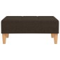 vidaXL Reposapiés de tela marrón oscuro 78x56x32 cm vidaXL Reposapiés de tela marrón oscuro 78x56x32 cm