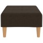 vidaXL Reposapiés de tela marrón oscuro 78x56x32 cm vidaXL Reposapiés de tela marrón oscuro 78x56x32 cm