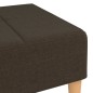 vidaXL Reposapiés de tela marrón oscuro 78x56x32 cm vidaXL Reposapiés de tela marrón oscuro 78x56x32 cm