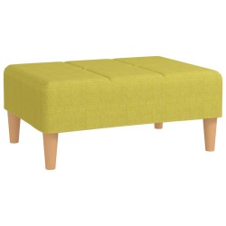 vidaXL Reposapiés de tela verde 78x56x32 cm