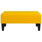 vidaXL Reposapiés de terciopelo amarillo 78x56x32 cm vidaXL Reposapiés de terciopelo amarillo 78x56x32 cm