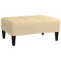 vidaXL Reposapiés de terciopelo crema 78x56x32 cm vidaXL Reposapiés de terciopelo crema 78x56x32 cm