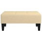 vidaXL Reposapiés de terciopelo crema 78x56x32 cm vidaXL Reposapiés de terciopelo crema 78x56x32 cm