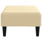 vidaXL Reposapiés de terciopelo crema 78x56x32 cm vidaXL Reposapiés de terciopelo crema 78x56x32 cm