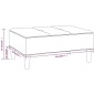 vidaXL Reposapiés de terciopelo crema 78x56x32 cm vidaXL Reposapiés de terciopelo crema 78x56x32 cm