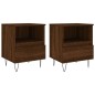 vidaXL Mesitas noche 2 uds madera ingeniería marrón roble 40x35x50 cm vidaXL Mesitas noche 2 uds madera ingeniería marrón roble 40x35x50 cm