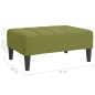 vidaXL Reposapiés de terciopelo verde claro 78x56x32 cm vidaXL Reposapiés de terciopelo verde claro 78x56x32 cm