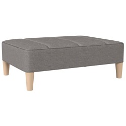 vidaXL Reposapiés de tela gris claro 78x56x32 cm