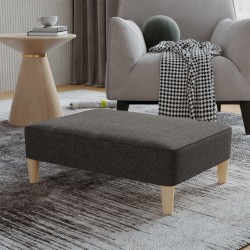 vidaXL Reposapiés de tela gris oscuro 78x56x32 cm
