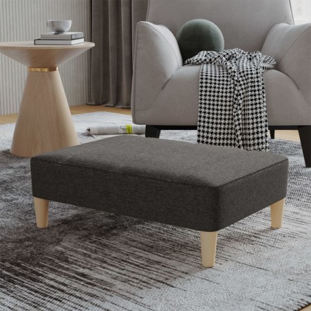 vidaXL Reposapiés de tela gris oscuro 78x56x32 cm