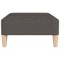 vidaXL Reposapiés de tela gris oscuro 78x56x32 cm
