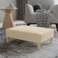 vidaXL Taburete de tela color crema 78x56x32 cm vidaXL Taburete de tela color crema 78x56x32 cm