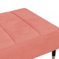 vidaXL Reposapiés de terciopelo rosa 78x56x32 cm vidaXL Reposapiés de terciopelo rosa 78x56x32 cm