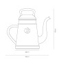 Capi Regadera Xala Lungo 12 L gris pizarra Capi Regadera Xala Lungo 12 L gris pizarra