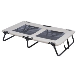 TRIXIE Tumbona para perros gris y negro 99x19x60 cm