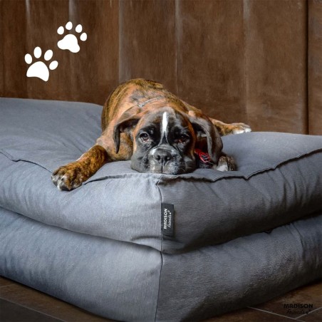 Madison Cojín para perro Panama gris 120x90x15 cm