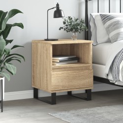 vidaXL Mesita de noche madera de ingeniería roble Sonoma 40x35x50 cm