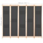 vidaXL Biombo divisor 5 paneles de tela gris 200x170x4 cm vidaXL Biombo divisor 5 paneles de tela gris 200x170x4 cm