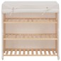 vidaXL Mueble zapatero con funda de tela blanco 79x40x80 cm vidaXL Mueble zapatero con funda de tela blanco 79x40x80 cm