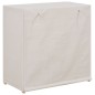 vidaXL Mueble zapatero con funda de tela blanco 79x40x80 cm vidaXL Mueble zapatero con funda de tela blanco 79x40x80 cm