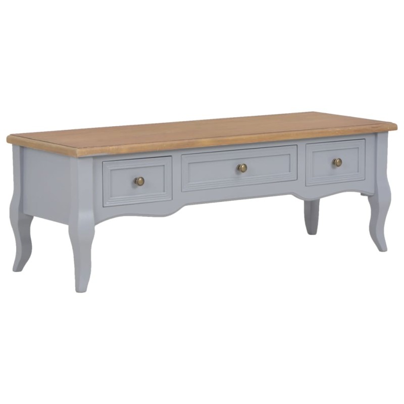 vidaXL Mueble para TV de madera gris 100x35x35 cm vidaXL Mueble para TV de madera gris 100x35x35 cm