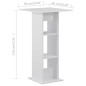 vidaXL Mesa de bar blanca 60x60x110 cm vidaXL Mesa de bar blanca 60x60x110 cm
