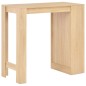 vidaXL Mesa alta de cocina con estantería color roble 110x50x103 cm vidaXL Mesa alta de cocina con estantería color roble 110x50x103 cm