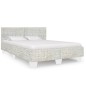 vidaXL Estructura de cama de ratán natural gris 140x200 cm vidaXL Estructura de cama de ratán natural gris 140x200 cm